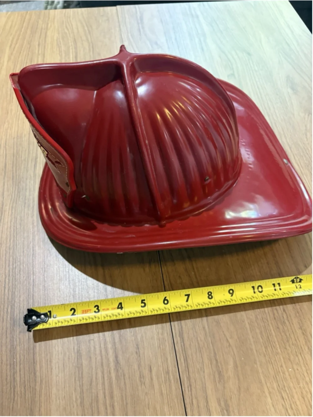 Vintage FIREMAN FUND HELMET Parker Plastics Inc. Lower Lake CA